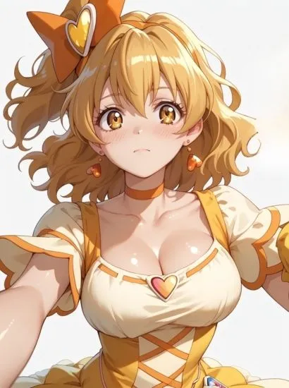 自撮りサークル  イカスミ工房 フレッシュプリキュアのキュアパインから送られてきた自撮り写真 d_537857