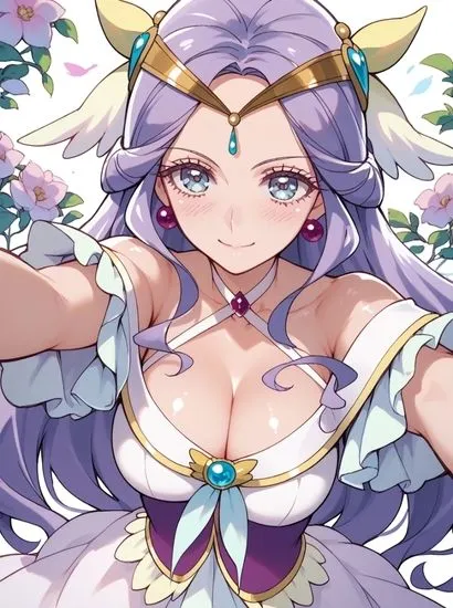 自撮りサークル  イカスミ工房 ヒーリングっど?プリキュアのキュアアースから送られてきた自撮り写真 d_538600