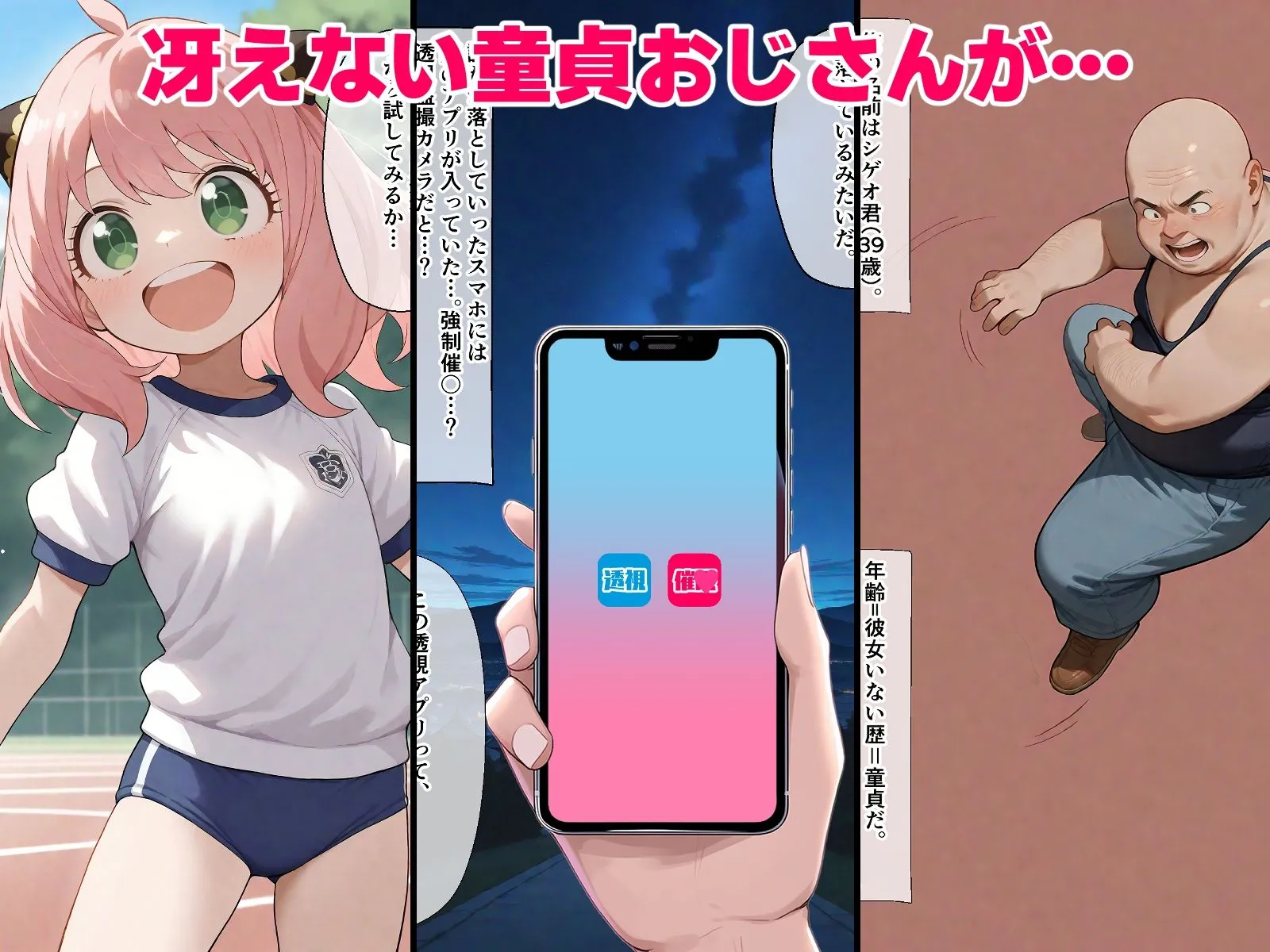 山盛りトンファー 家族を寝とれ!催〇・透視アプリを拾った童貞種付けおじさん アー〇ャ ベッ〇ー ヨ〇フォージ〇ー d_555324