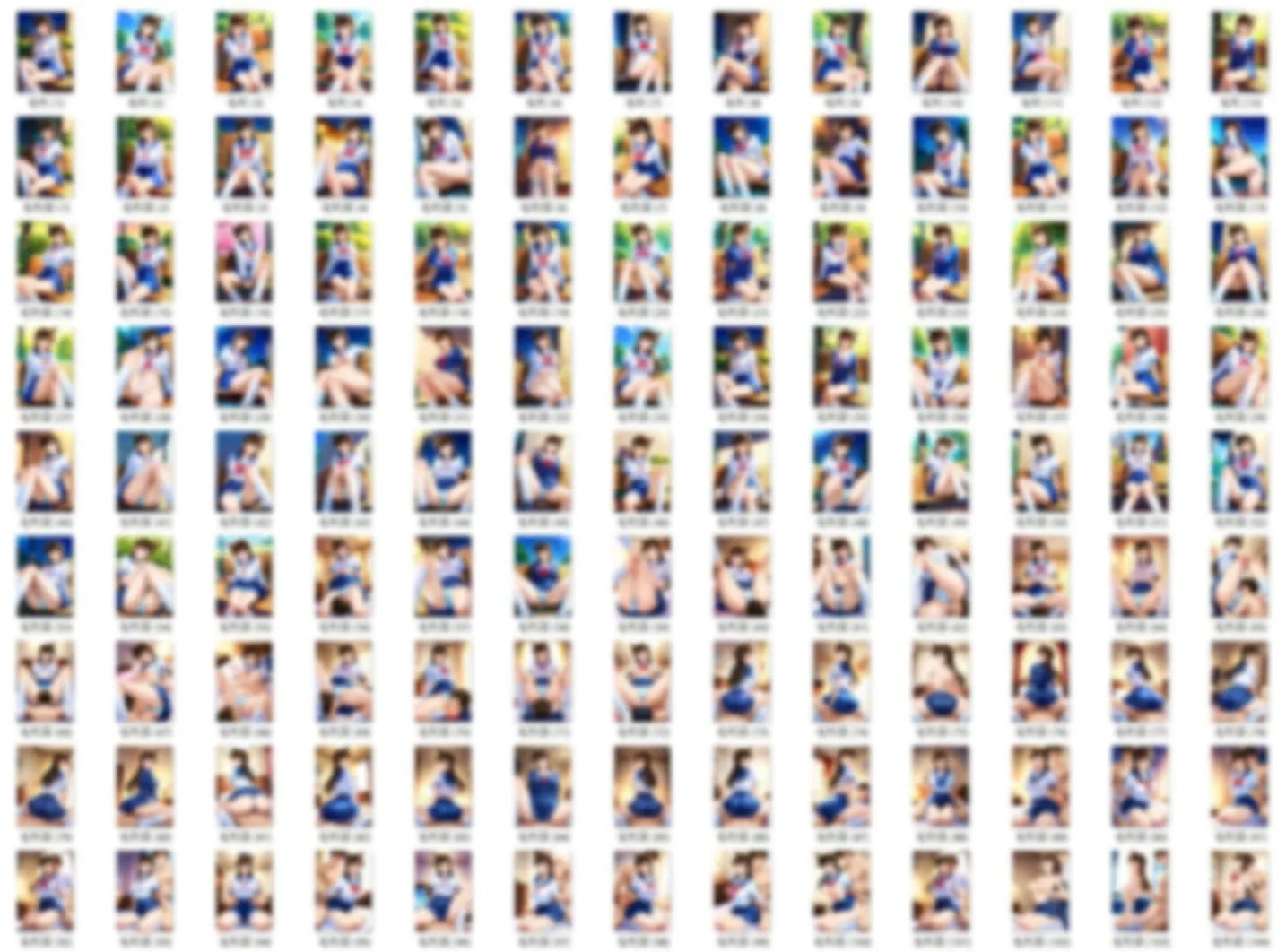 HKMアート 毛〇蘭  セーラー服とルーズソックスでえっち d_609490