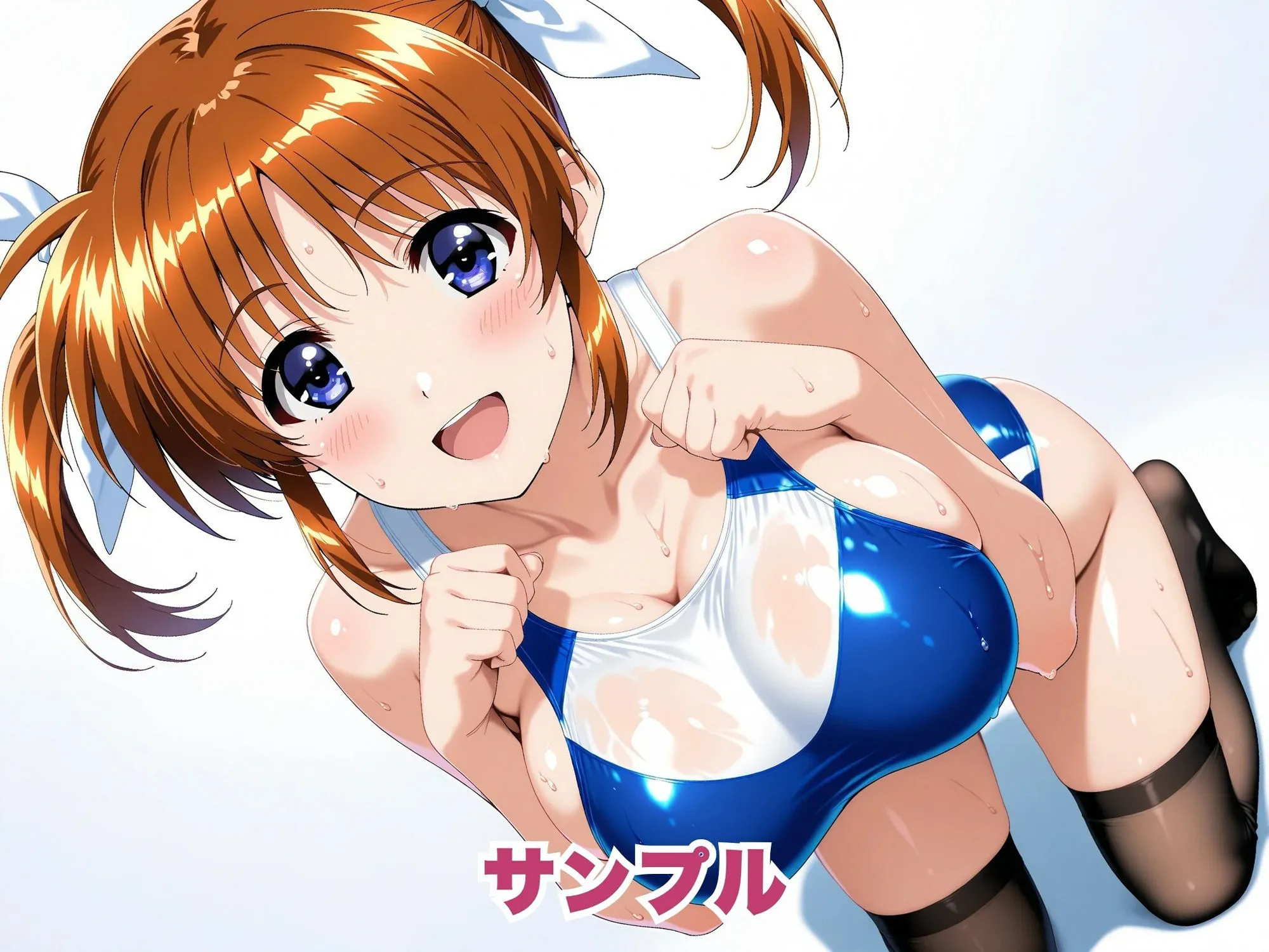 画像生成マン 【魔法少女リ●カルなのは】高●なのは・競泳水着でプライベートレッスン d_616946