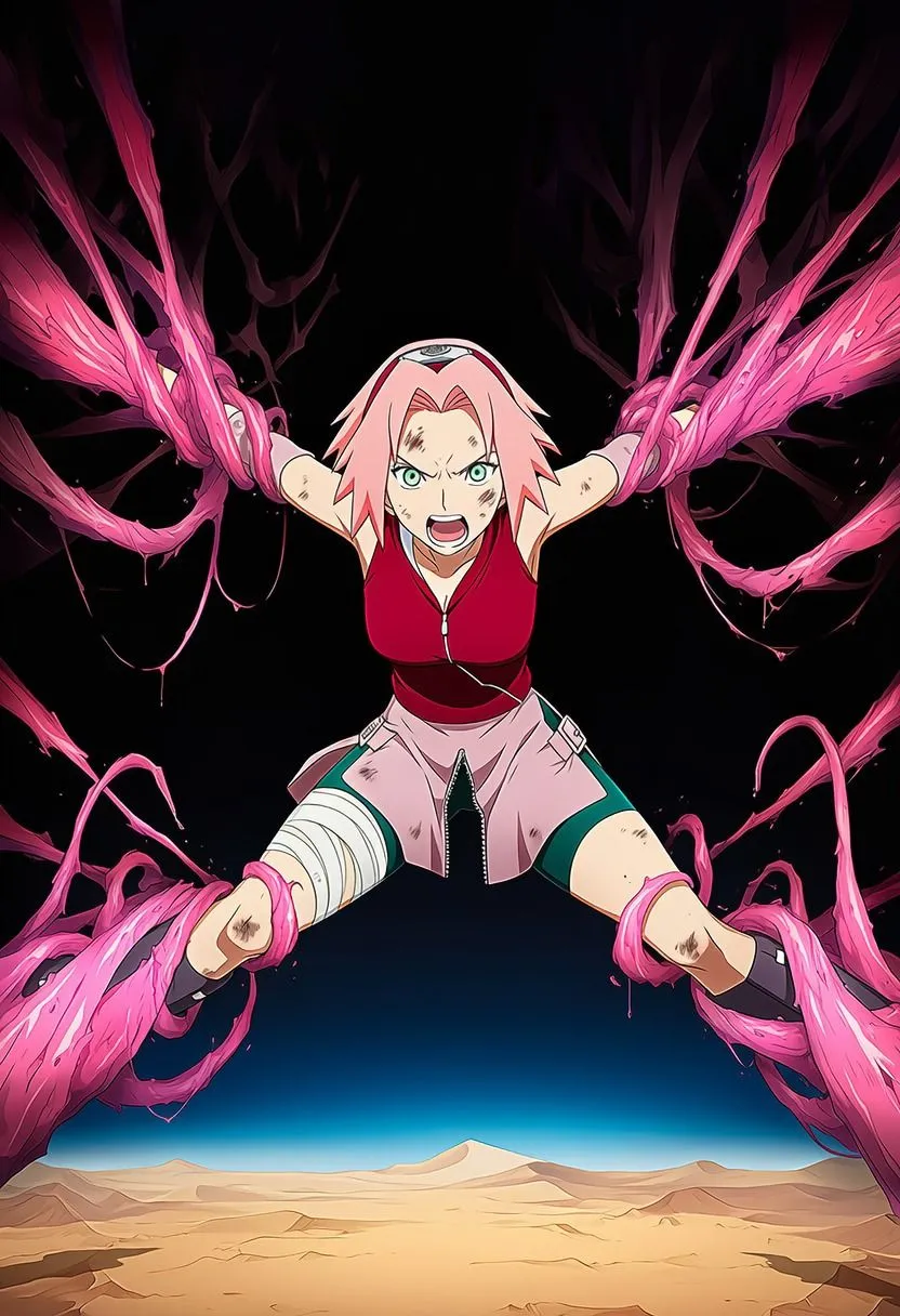 Nakki_触手・ヒロピン サクラ vs ぬるぬる触手 ［苗床編］ d_624148