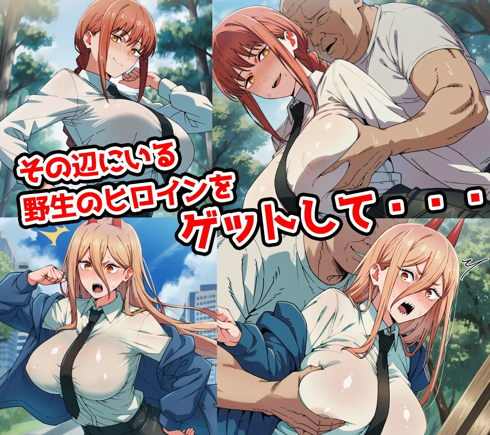 わんだふぉおAI 野生少女 マ○マ＆パ○ー＆姫○＆コ○ニ 快楽堕ち画像集 500枚 d_637460