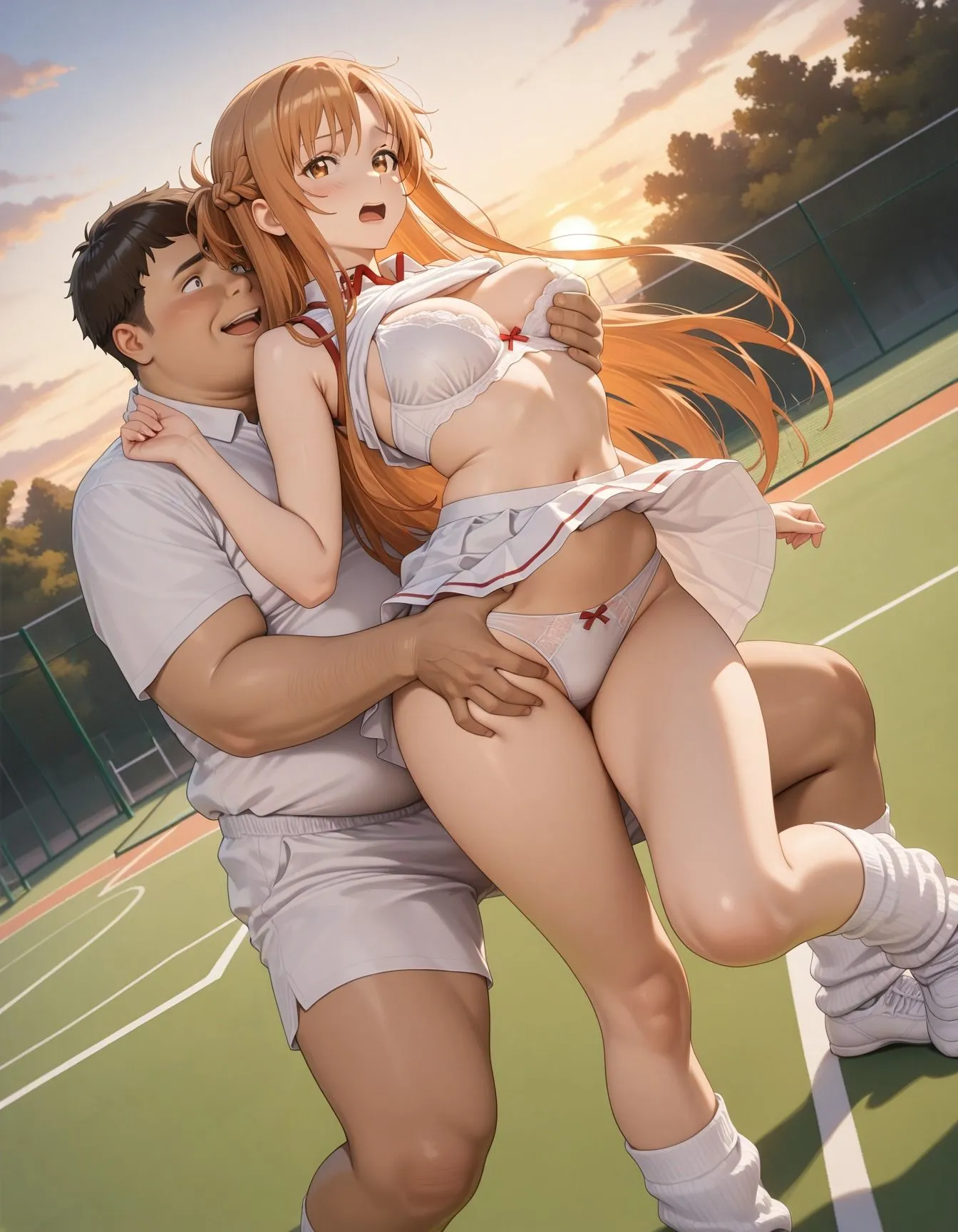 ぽりっしゅ本舗 キモデブ達に輪●されたテニス少女 d_651481