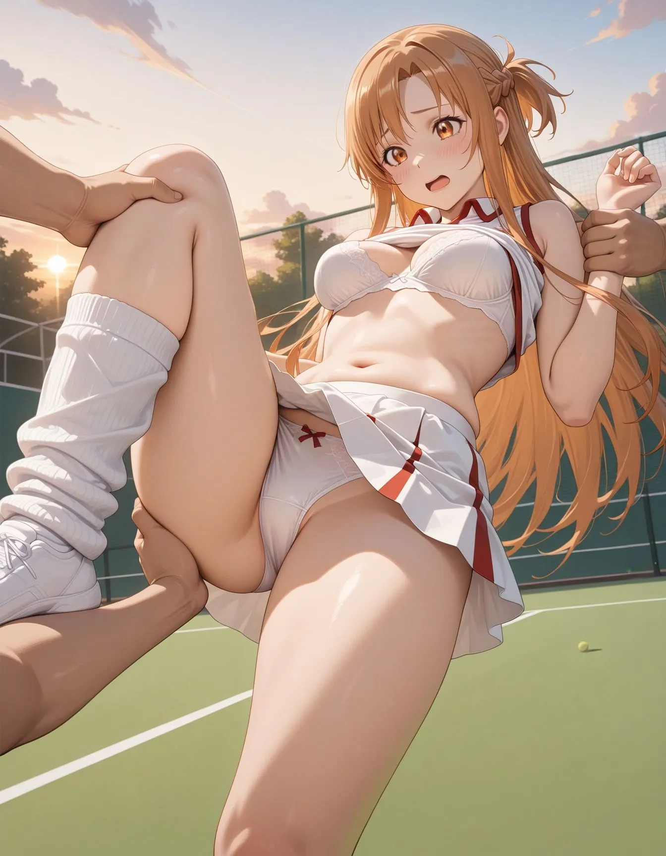 ぽりっしゅ本舗 キモデブ達に輪●されたテニス少女 d_651481