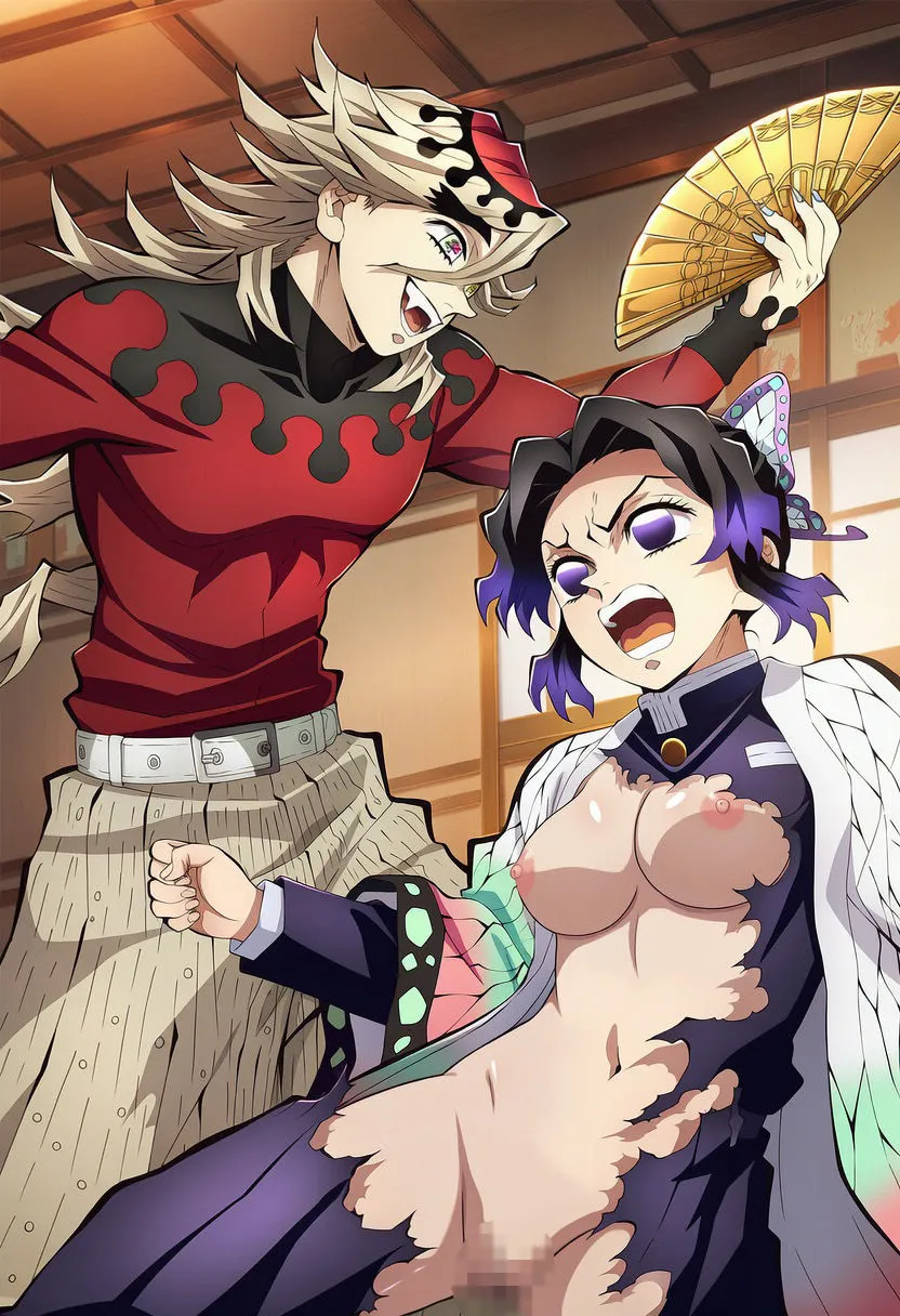 あまてらすんのAIイラスト屋 胡蝶し〇ぶ敗北セックス集 d_656855