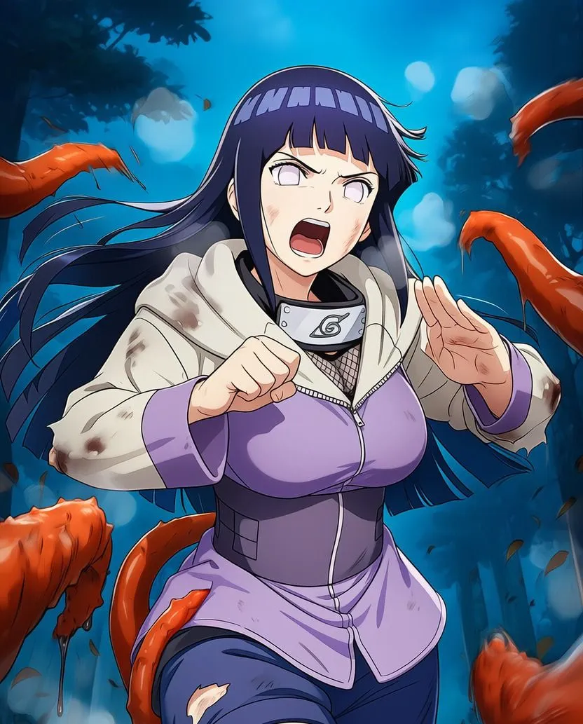 Nakki_触手・ヒロピン ヒナタ vs ぬるぬる触手 d_659401