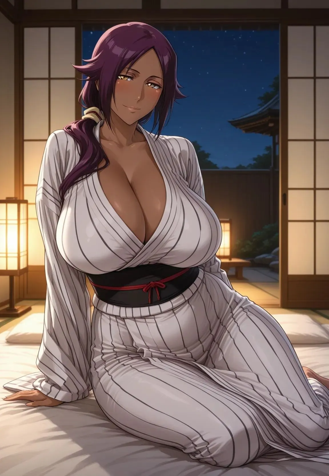 milfai 四楓院夜一 温泉旅館で年上女性とお泊まりえっち d_661593