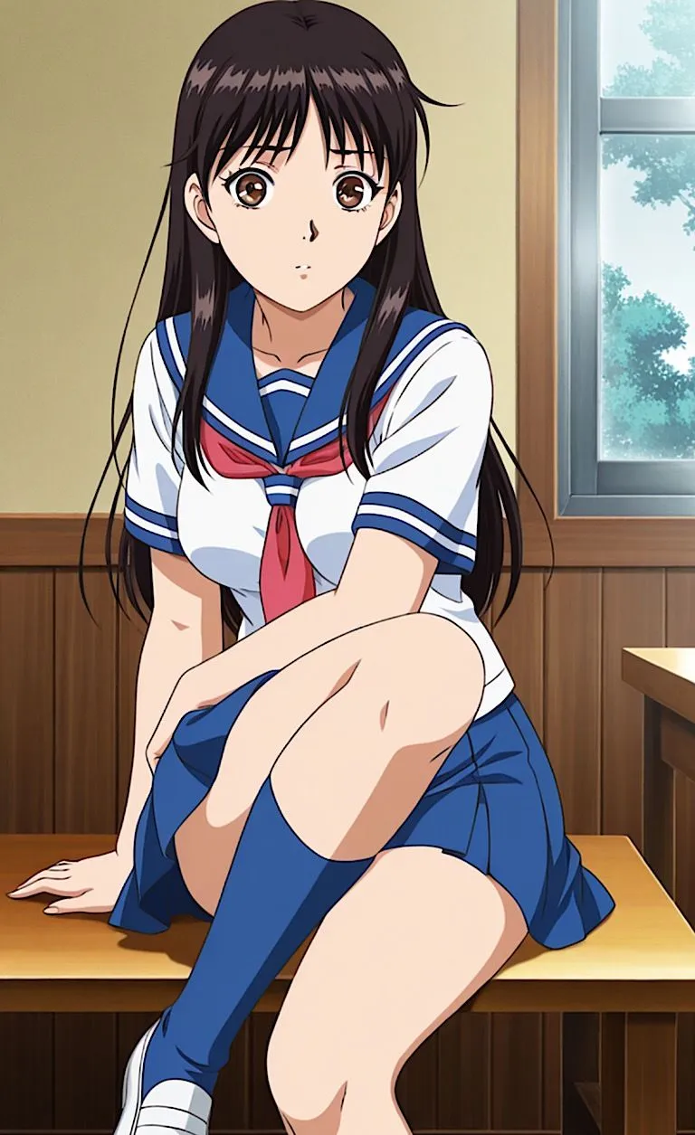 紺のソックス 【女子校生】痴●車チューマス事件！ d_662248