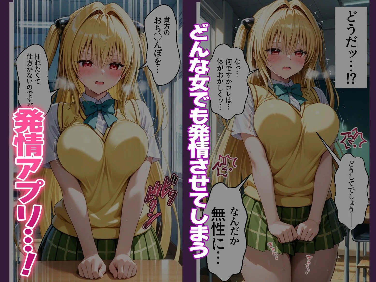 エロテロ本舗 〜チートすぎる発情アプリ〜効果絶大絶頂教室 金色の〇ミ編 Vol.2 d_667091