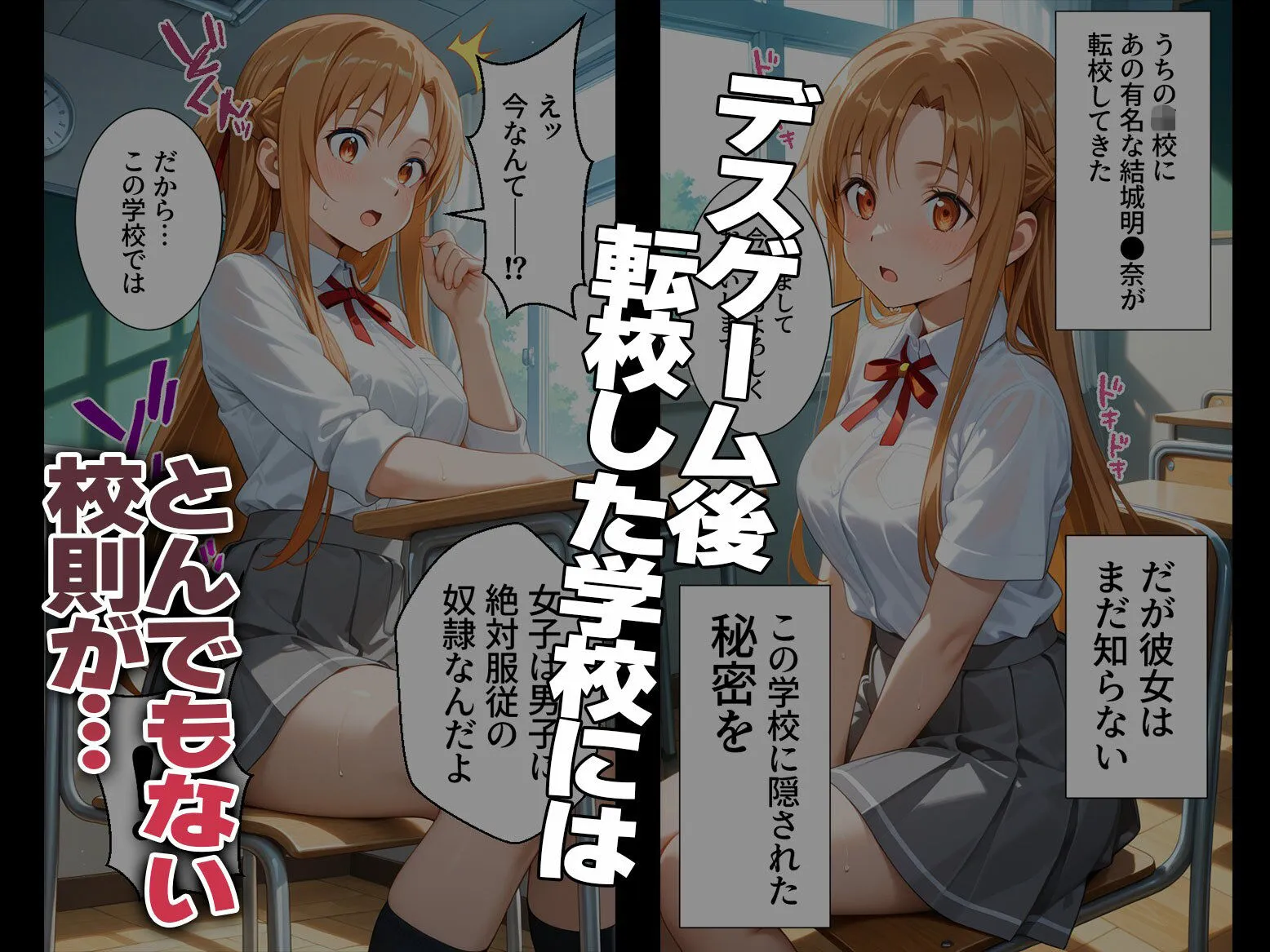 たこ焼きマン 強●性処理学校 私たちこのクラスのオナホです 明●奈&●葉編 d_669864