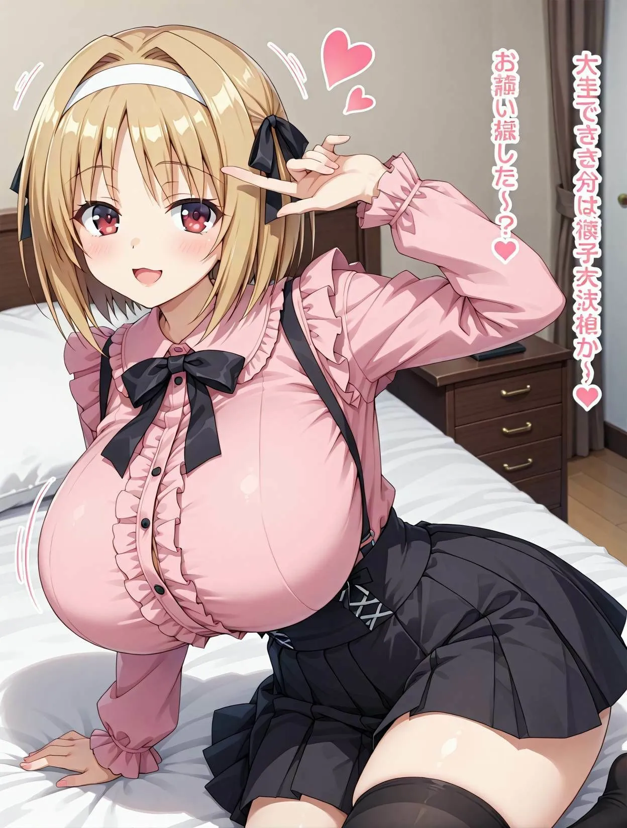 ようこそシンプルえーあいへ 爆乳な地雷系  ぶりっ子ビッチ櫛田◯梗とらぶらぶえっち!CG集 d_670048