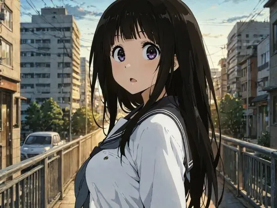 NTRELION BBC？わたし、気になります！ビッチな千反田えるのBBC乱交 d_671823