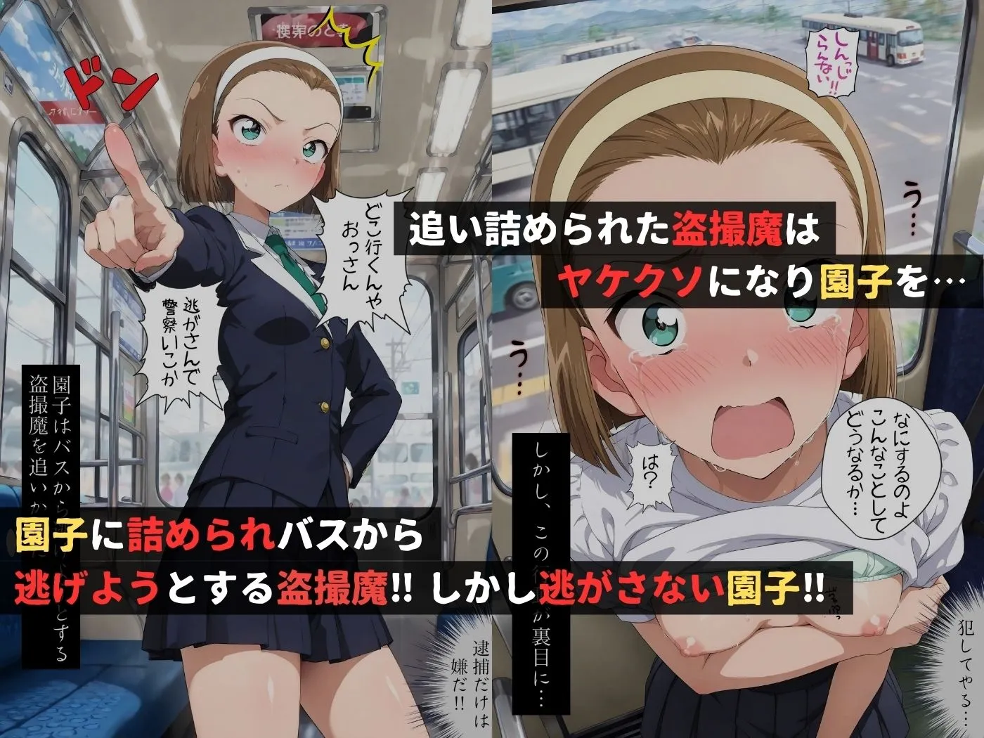 violence  boy 痴●バス〜パンツ盗撮を注意しただけなのに〜鈴木●子編 d_674251