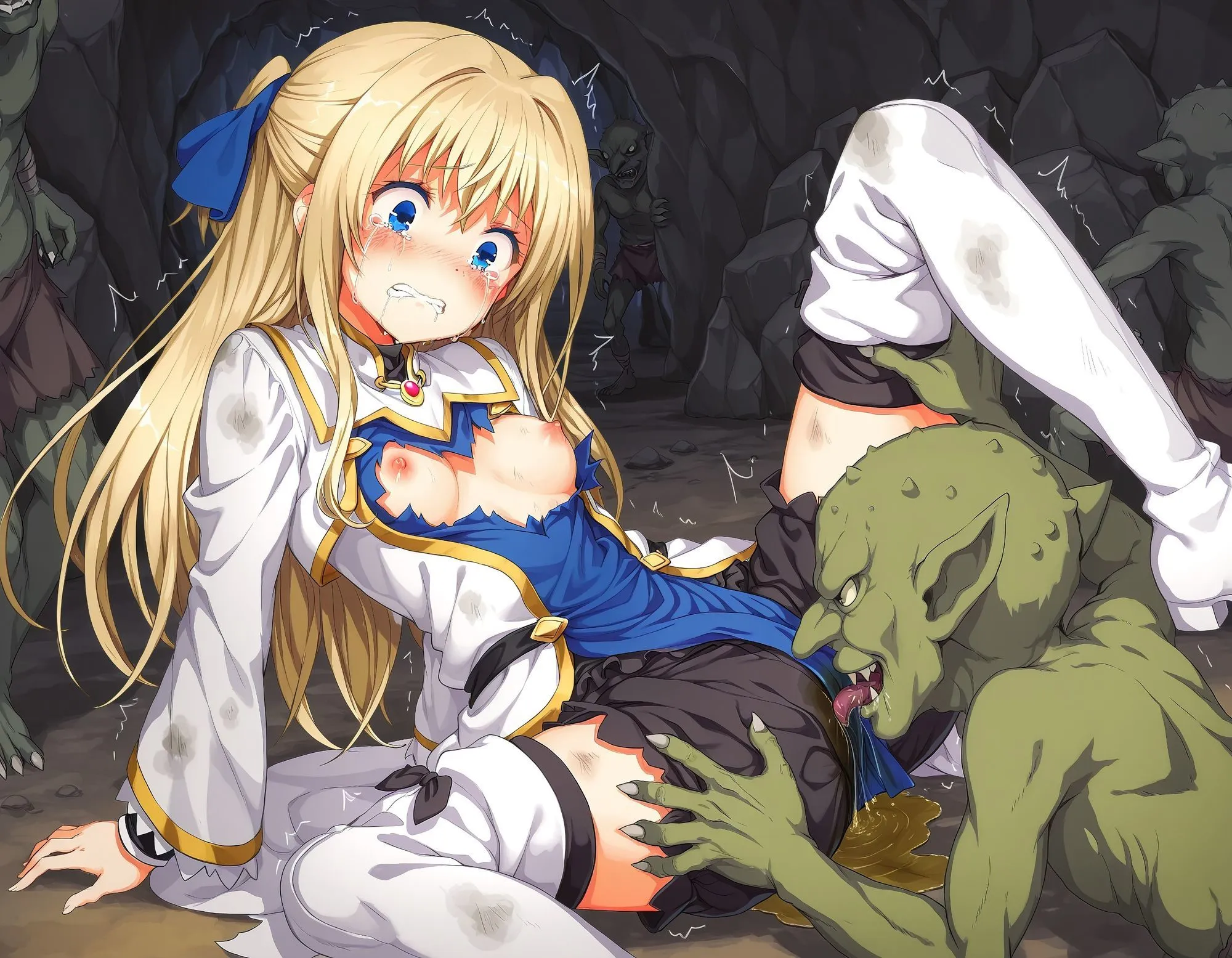 絵心あいのAI生成アトリエ 白き祈りは黒き穴に沈む d_676762