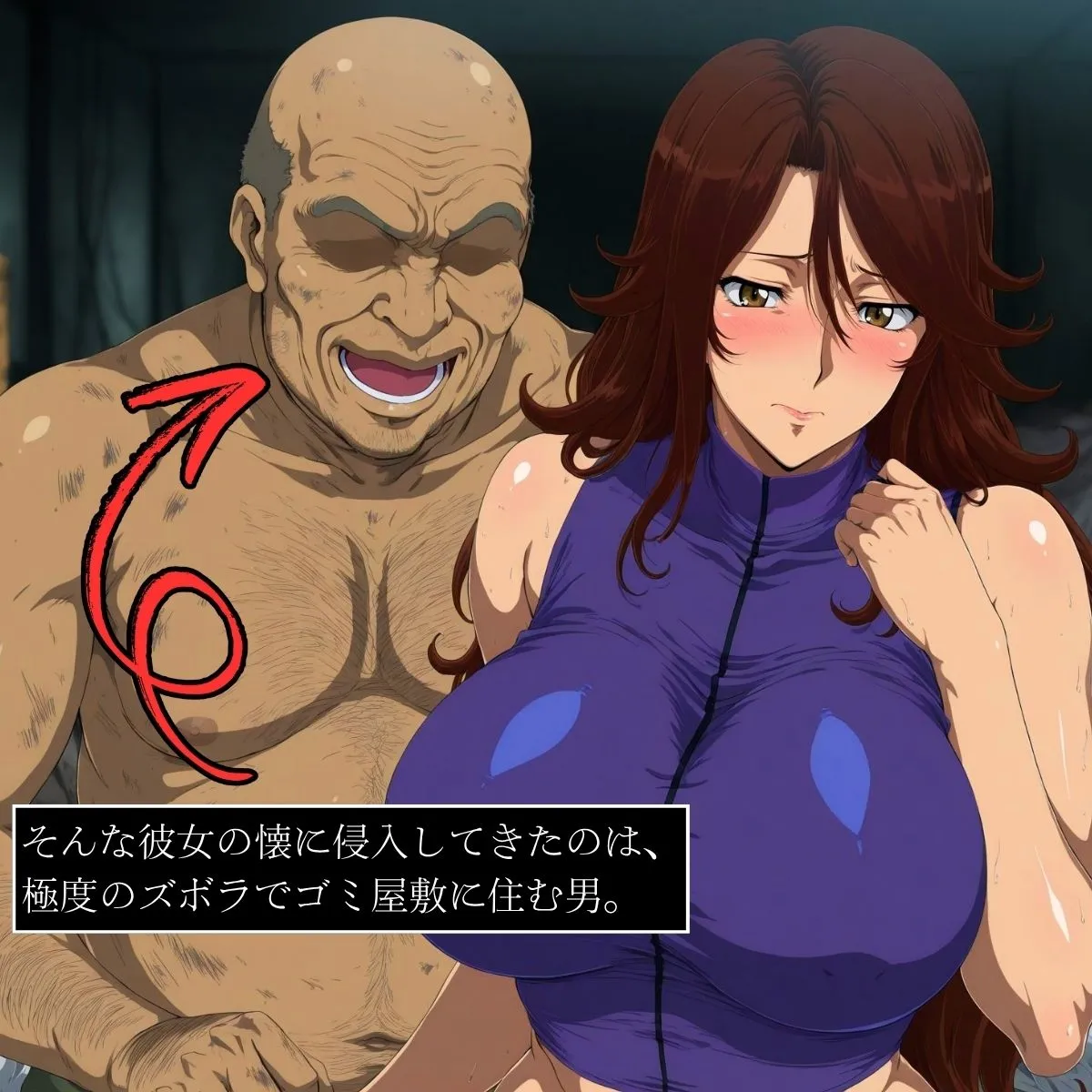 ばんばん 人格破壊汚っさんとラブ  〜不潔おじとキレる女、対極な二人が交わる〜 d_678340