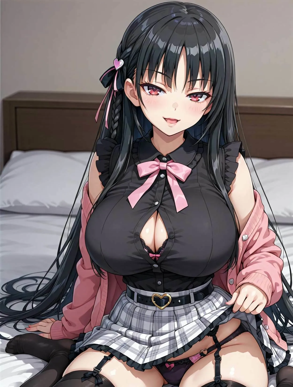 ようこそシンプルえーあいへ 地雷系の堀北◯音をデカ◯ンで魅了してそのままラブラブアヘ顔えっちしちゃうCG集 d_678914