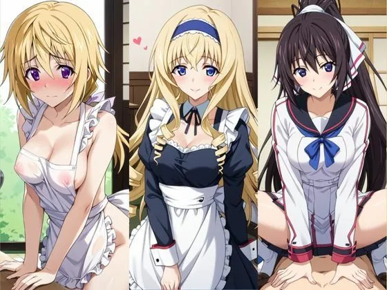 クミンロール 「恋人と行く初めてのふたり旅――お願い、今日だけはその服で…(はーと) 甘くてちょっとエッチなコスプレしおり」シャ○ロット・デュノア&セ○リア・オルコット&篠○之箒編 d_682493