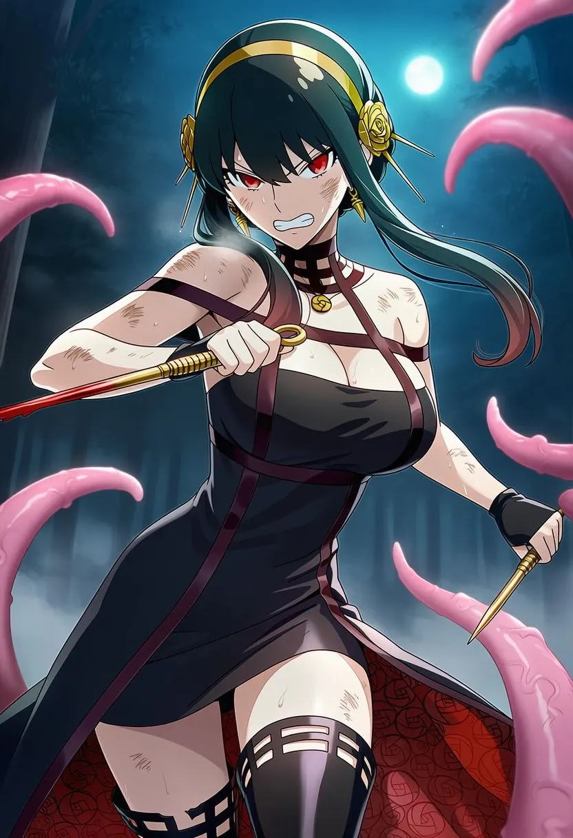 Nakki_触手・ヒロピン ヨル vs ぬるぬる触手 d_683534