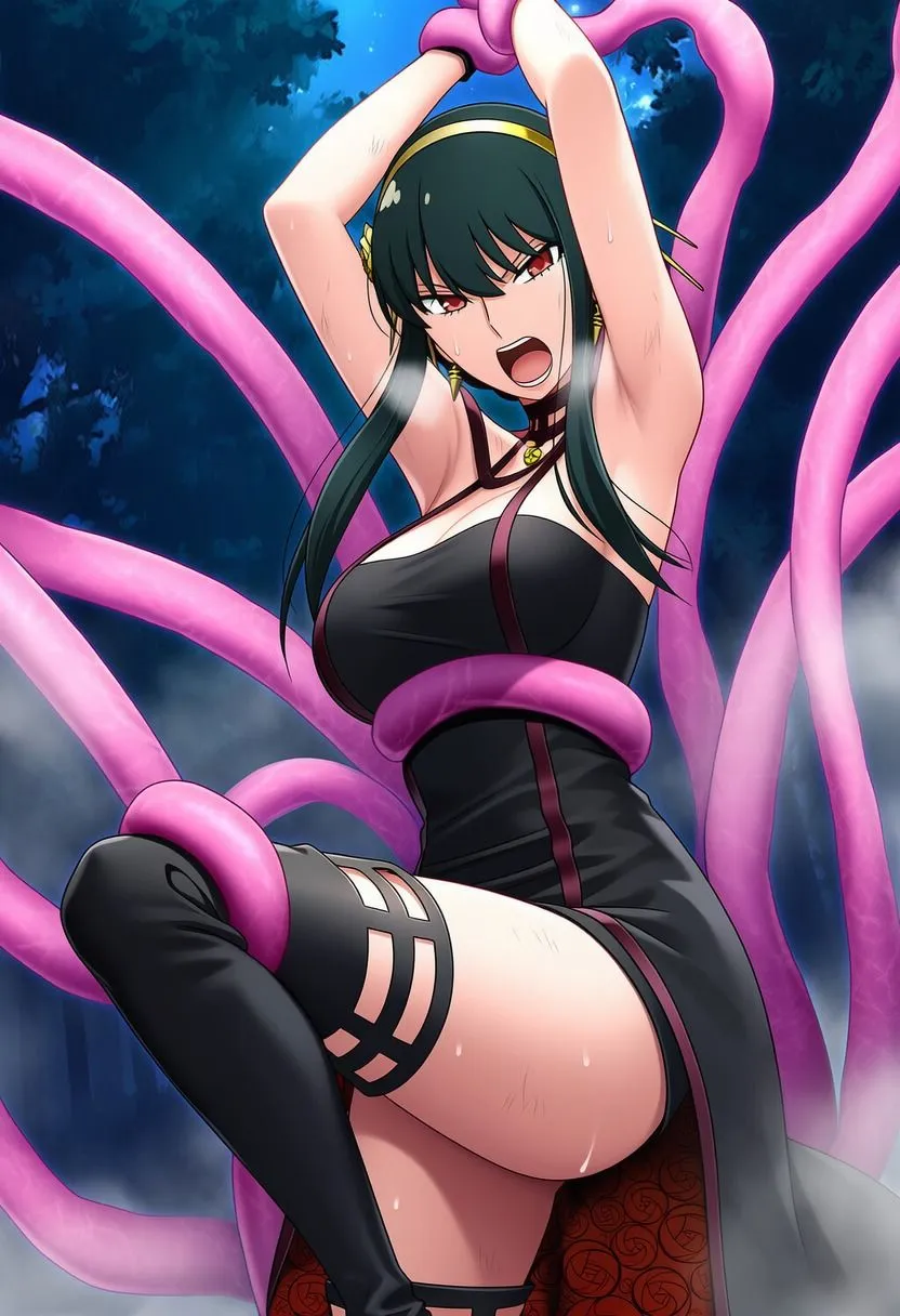 Nakki_触手・ヒロピン ヨル vs ぬるぬる触手 d_683534