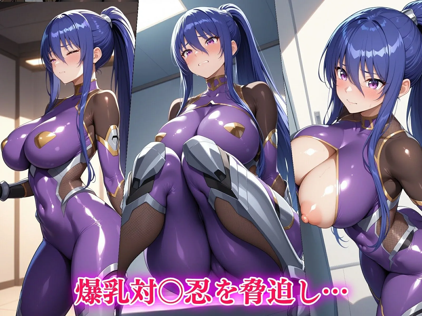 ギジミン 脅され凌〇調教される爆乳対〇忍 機械・触手・アナル責め・露出 d_684866