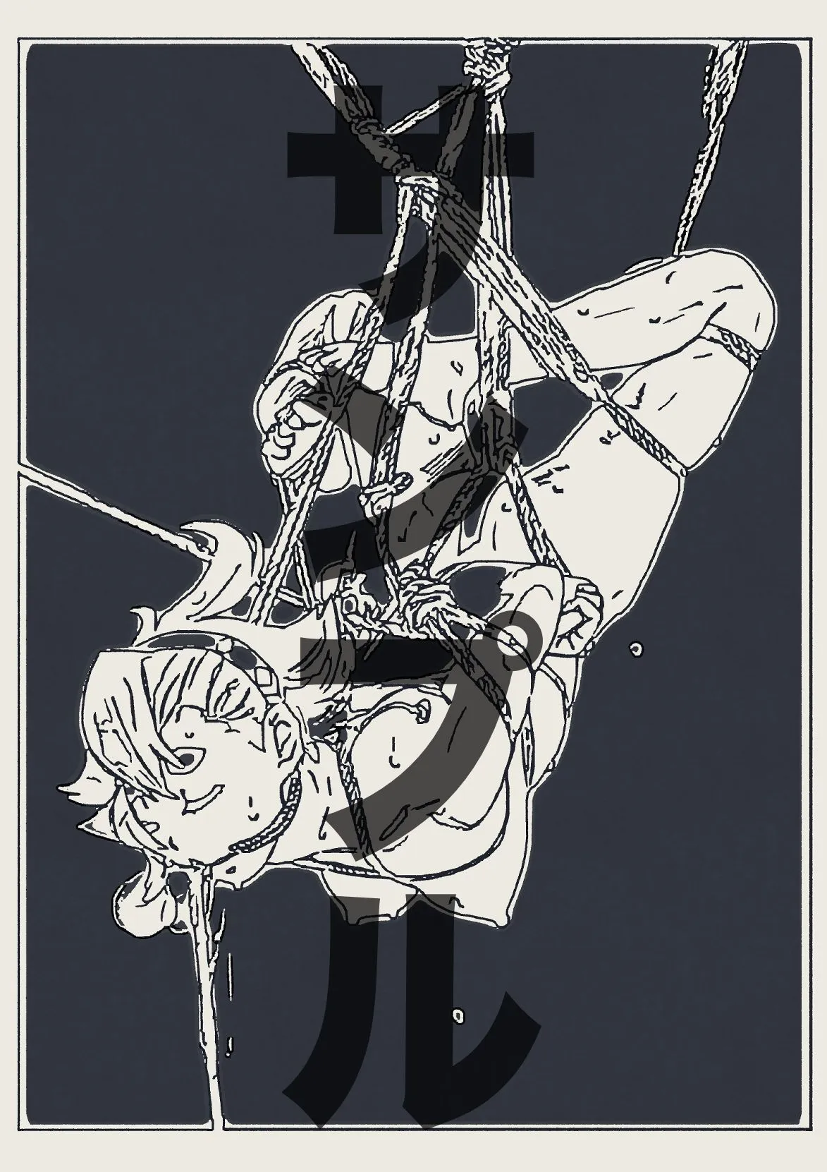 なげやりくらぶ スレッタ・マーキュリー緊縛（線画） d_690292